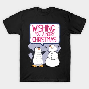 Merry Xmas Penguin T-Shirt